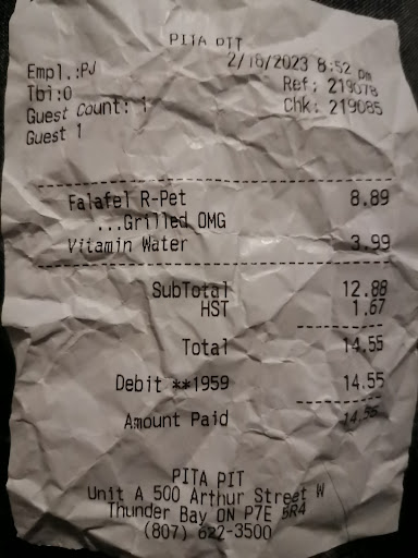 Photo of Pita Pit - 500 Arthur St W, Thunder Bay, ON P7E 5R4